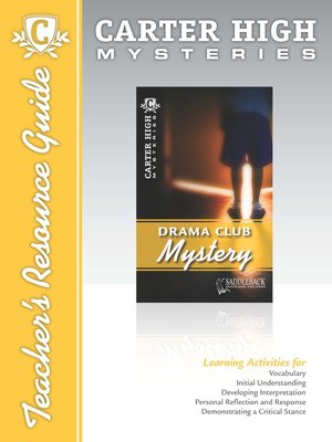 cover image of Drama Club Mystery Teacher's Resource Guide